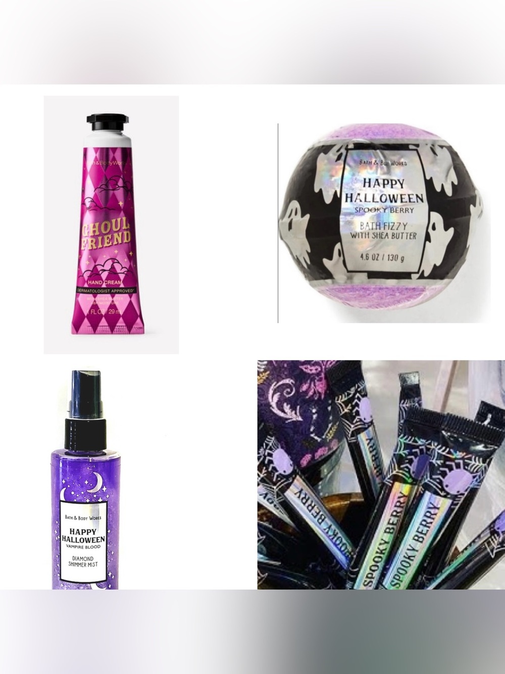 🆕 Lot of 5 B&BW Halloween 2022 Items Hand Lotion Ghoul Friend Vampire Blood +